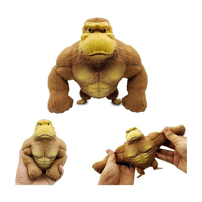 1pcs. Gorilla Stress Relief Toy, Elastic Stretchable with Sand Filling, Durable and Reboundable, Ideal for Adults and Kids, Perfect Gift
