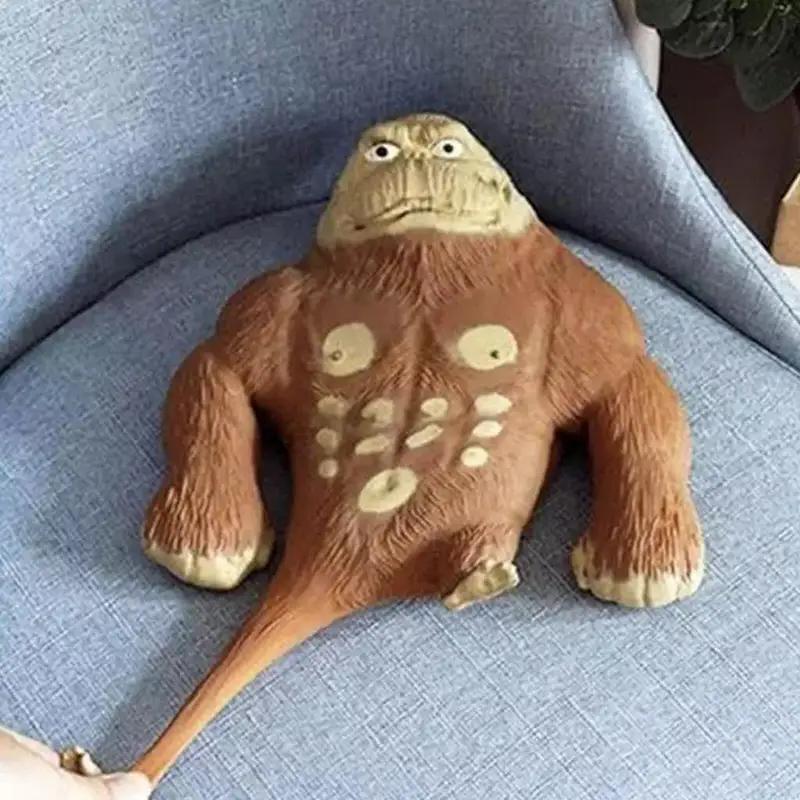 1pcs. Gorilla Stress Relief Toy, Elastic Stretchable with Sand Filling, Durable and Reboundable, Ideal for Adults and Kids, Perfect Gift