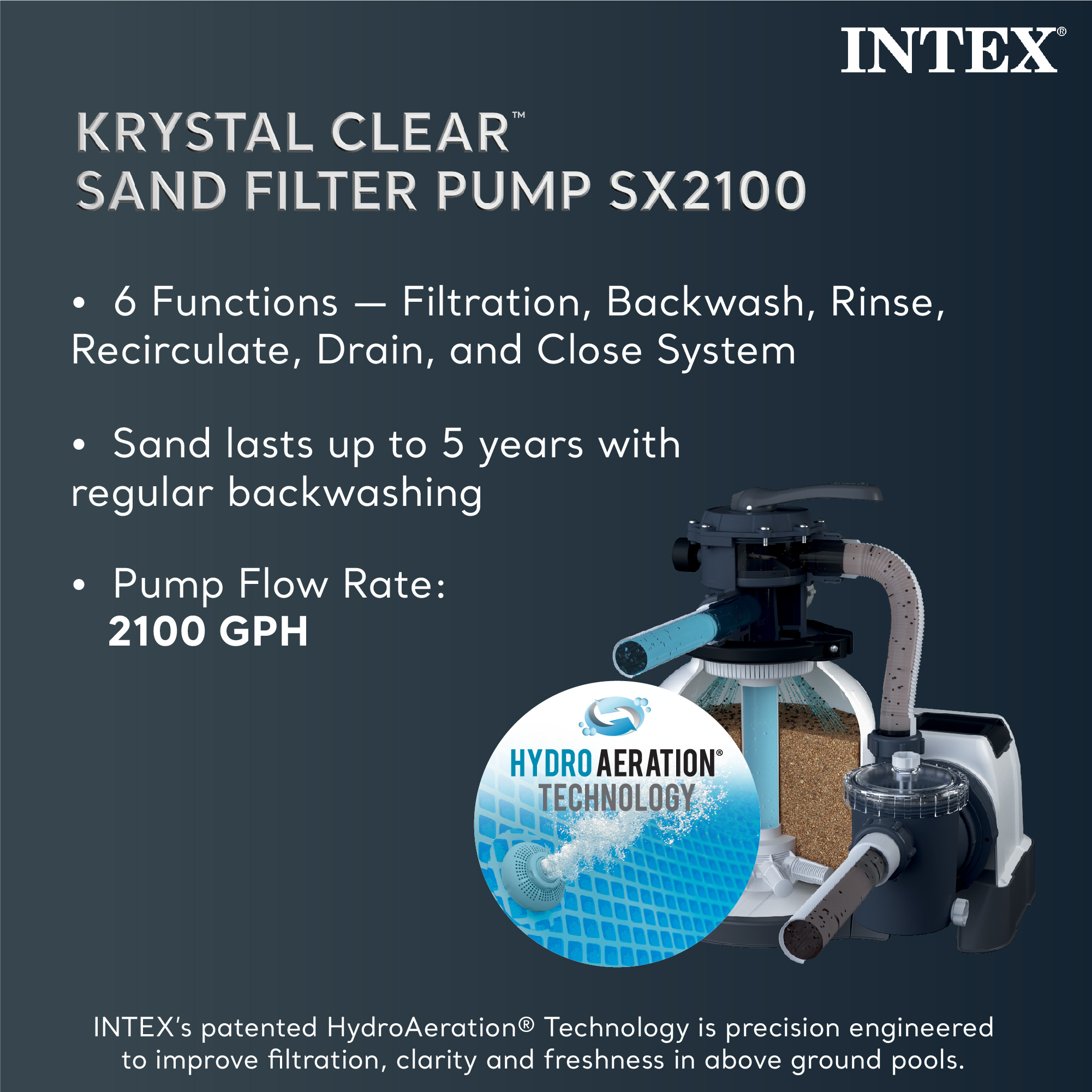26363eh   deluxe rectangular above ground swimming pool set   x 12ft x 52in   2100 gph sand filter pump   puncture resistant rust resistant easy to assemble Product details 7