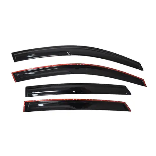 For 2016-2021 Honda Civic Sedan Black Trim Tinted Window Visor Rain Guard 4PCS