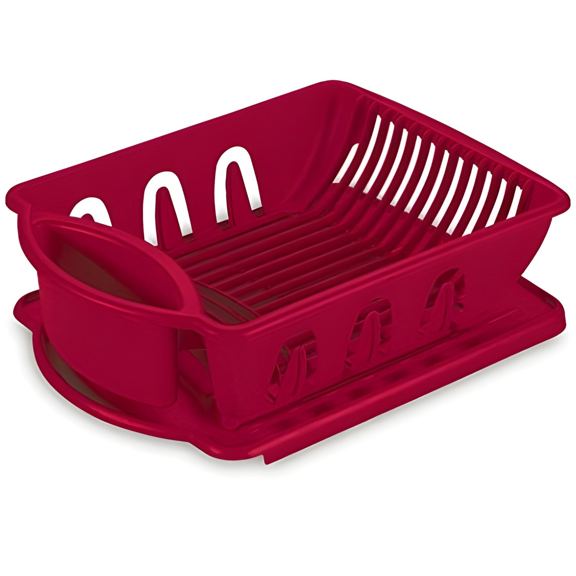 TEMU Plastic Dish Drying Rack For Kitchen Counter - Heavy Duty Dish Rack - Dish Drainer For Sink With - 18 X 13 X 6