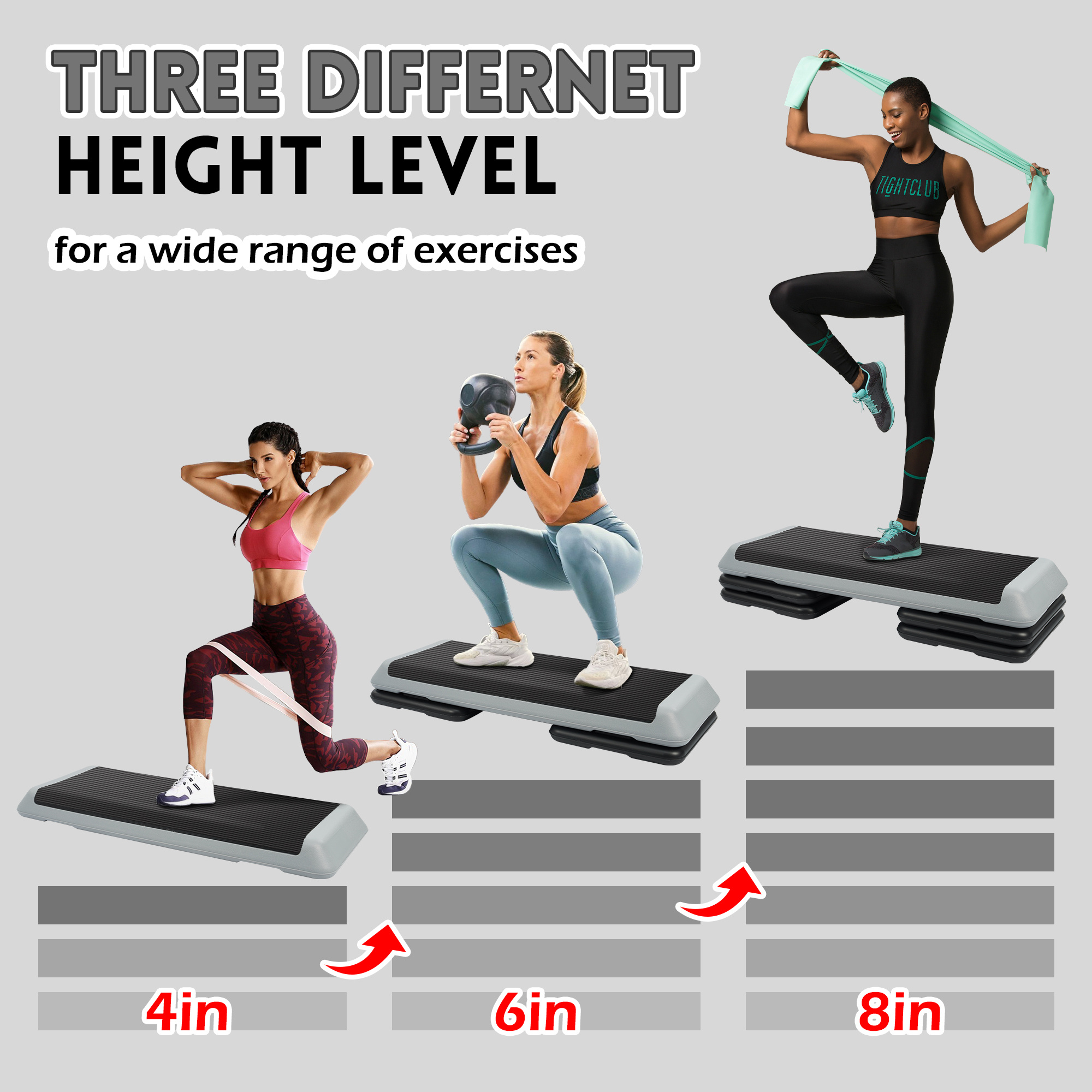 Answer E 27.3 inch Aerobic Step Platform Muscle Exercise wit - TikTok