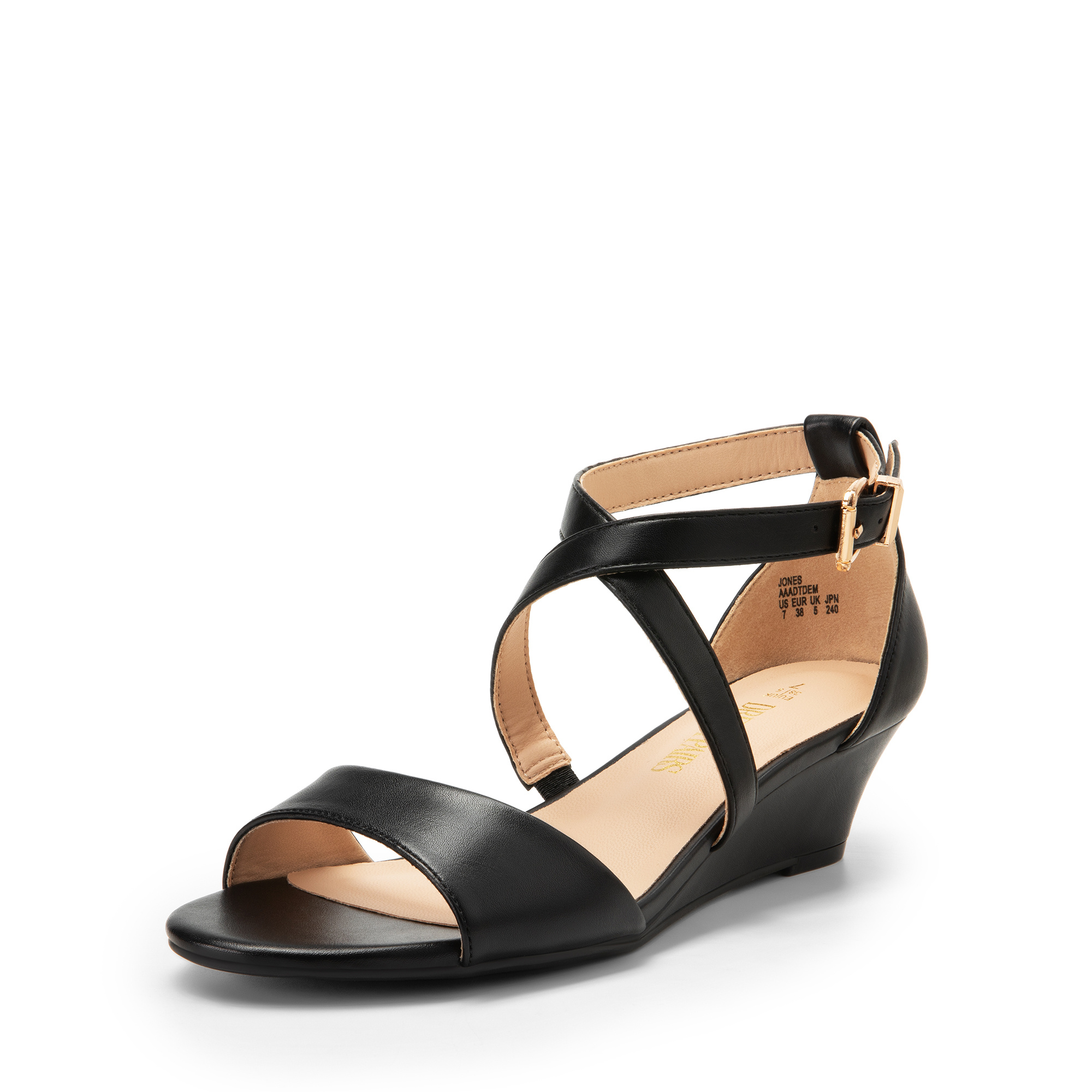 womens black dress sandals low heel Flutter Dress Sandal main image 0