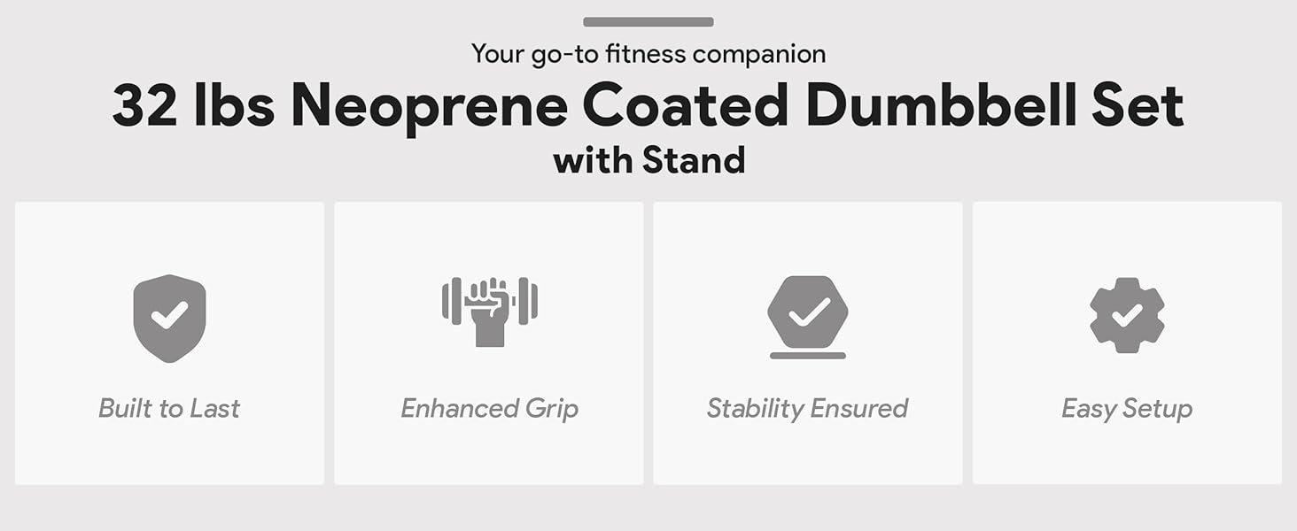BalanceFrom Dumbbell Set with Stand - Image 1