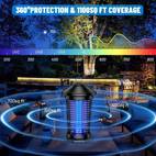 4000v electric bug zapper 5 8ft cord bug zapper for mosquitoes flies moths more backyard free screwdriver brush