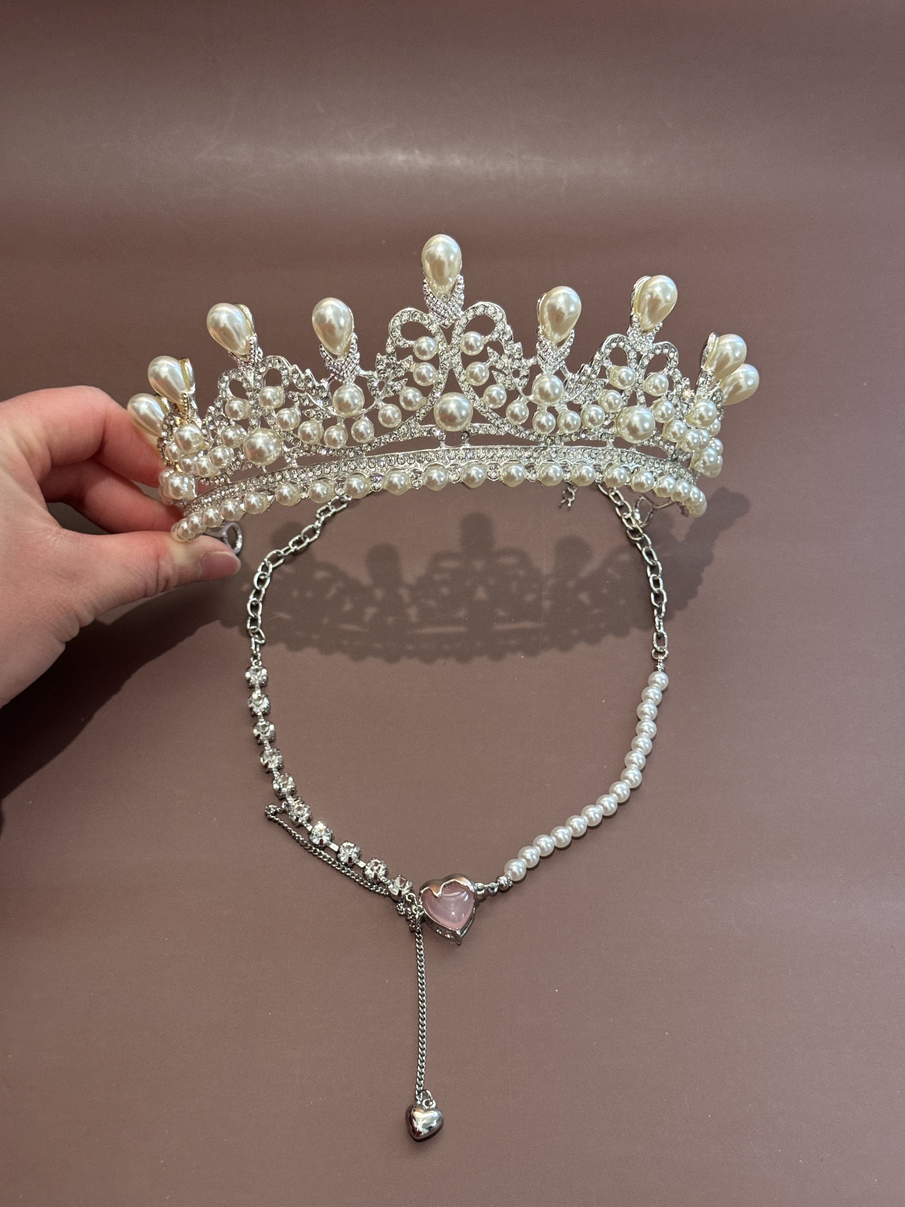 tiaras crowns women tiaras necklace crystal bridal jewelry  display picture 1