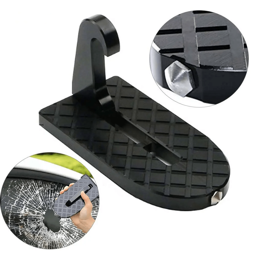 TEMU 2025 Hot Sales Aluminum Folding Door Step For Roof Rack, Universal Door Step Hook For Most Car Models Including Sedans, Suvs And Trucks, Auto Accessories
