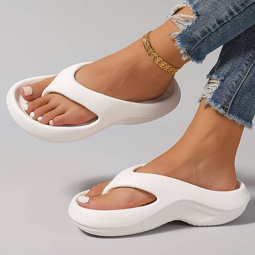 thick sole summer 2025 womens fashion slides non slip eva casual flip flops beach sandals summer soft soled slippers shoes