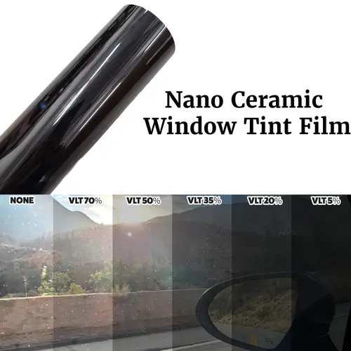 uncut roll car auto window glass tint film vlt 5 20 35 50 70 shade home office