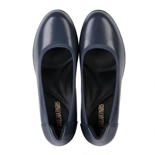 womens chunky closed toe low block heels work pumps comfortable round toe dress wedding shoes