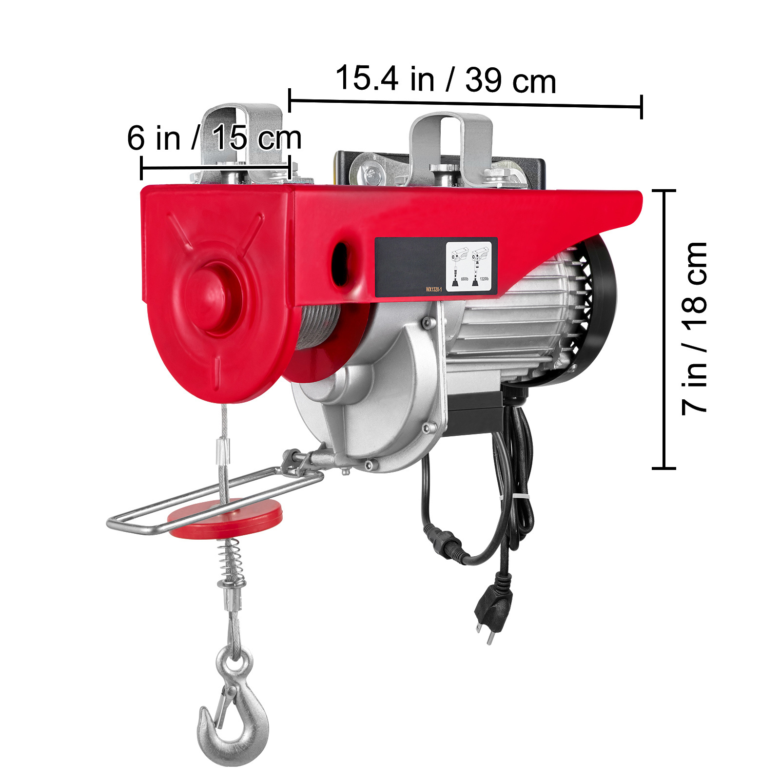 TEMU Vevor Electric Hoist 1320lbs Electric Winch Steel Electric Lift 120v Electric Hoist With Wireless Remote Control TEMU Vevor Electric Hoist 1320lbs Electric Winch Steel Electric Lift 120v Electric Hoist With Wireless Remote Control