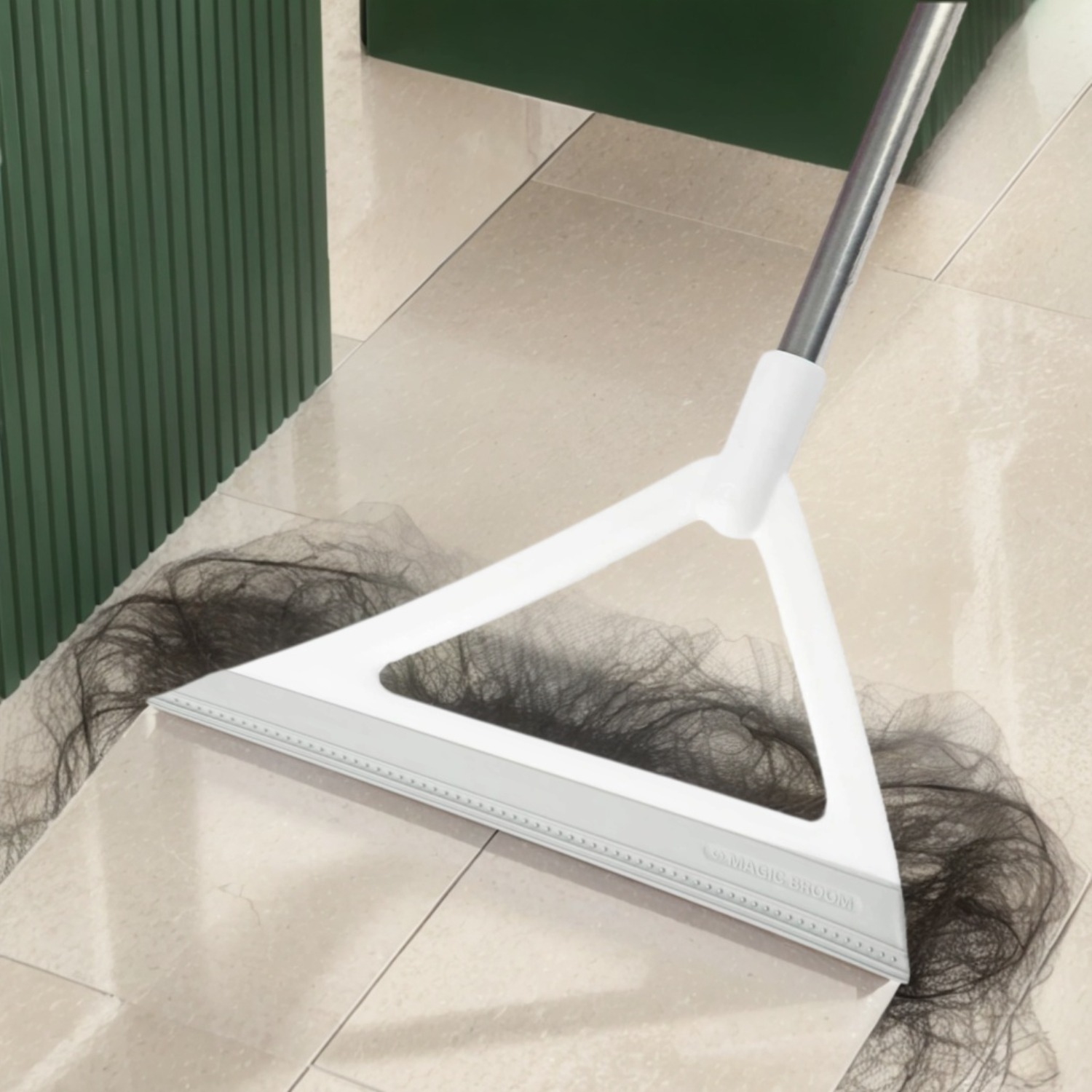 TEMU Multifunction Magic Broom, Squeegee Broom For Floor, Rubber Broom, Silicone Broom For Floor Glass Cleaning, Magic Broom Sweeper For Living Room, Kitchen, Bathroom- The Glass