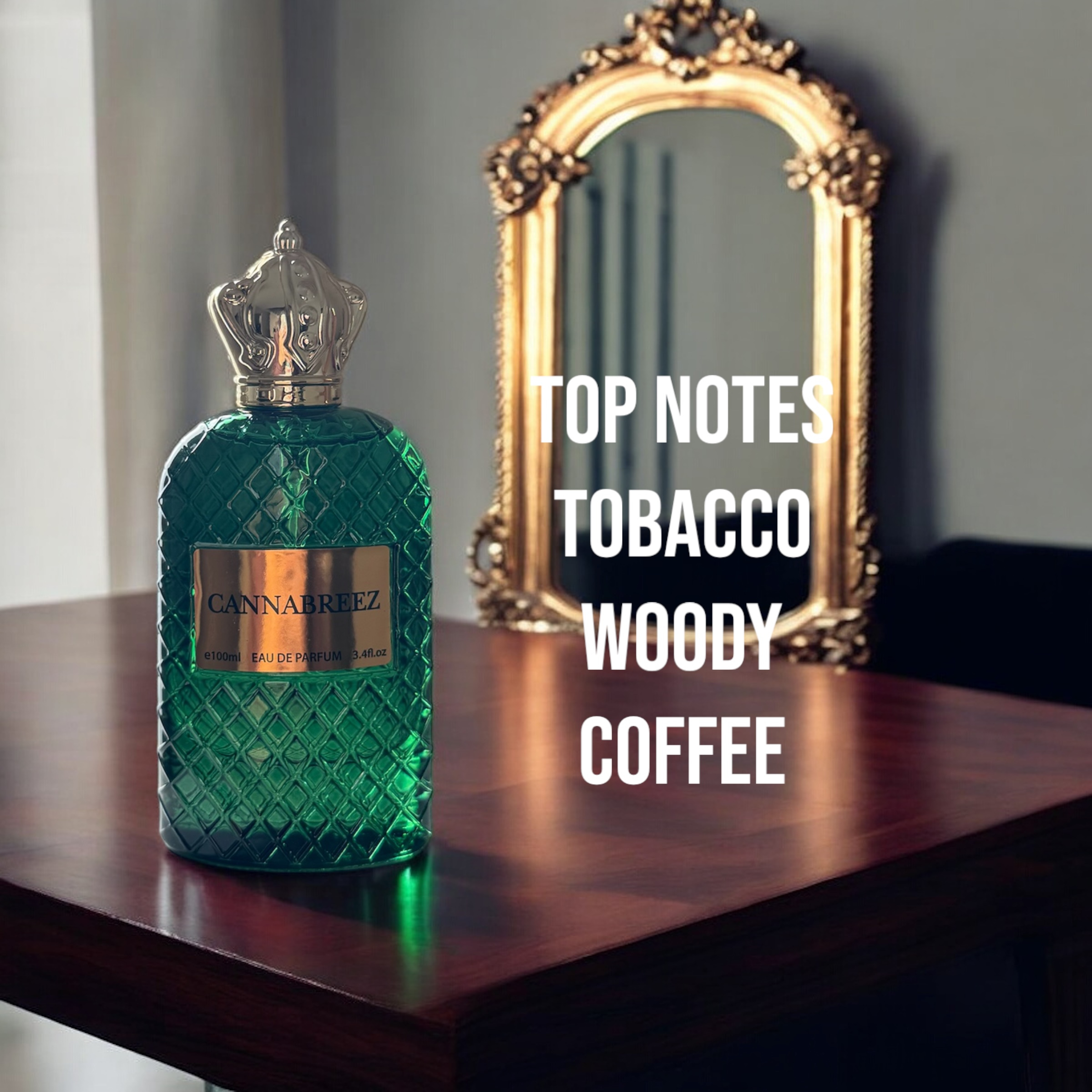 mens edp 3 4oz cannabreez top notes tobacco coffee