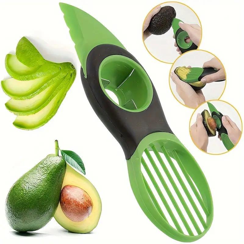 TEMU 3 In 1 Avocado Slicer, All In 1 Tool, Splits, Pits And Slices Avocados. Dishwasher Safe
