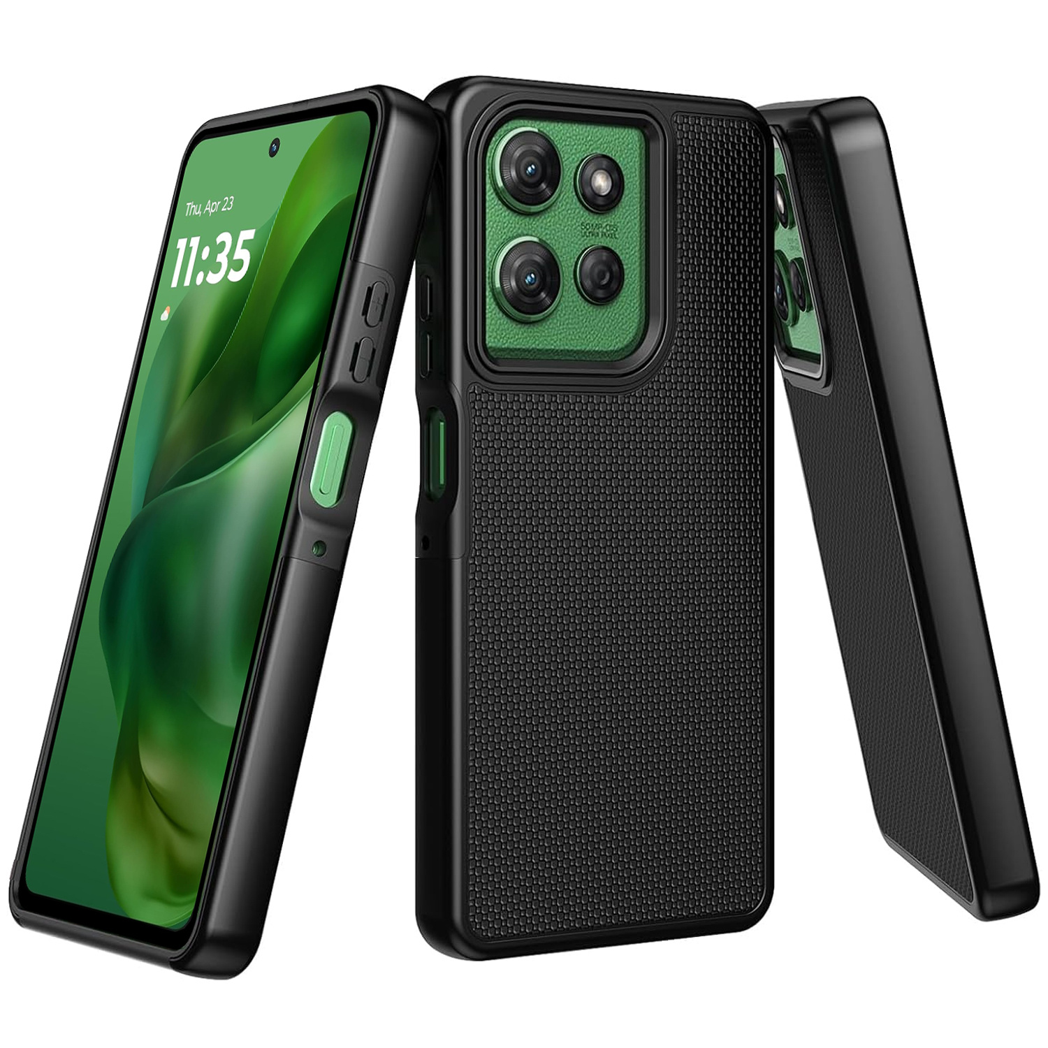 for motorola moto g power 2025 phone case cover with 360 rotating  kickstand, heavy duty dual-layer shockproof rugged protective cover, sturdy  dual-layer heavy-duty protective case, grip & drop protection - cell phones