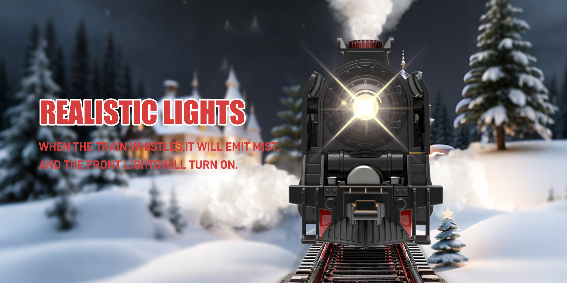 Remote Control Train Truck Track Set for Boys' Toy Cars, Train Toy Cars with Smoke, Lights & Sound, Toy Train Steam Locomotive with Carriages, Tracks & Bridge, Model Trains for Ages 3+, Perfect Holiday Gift