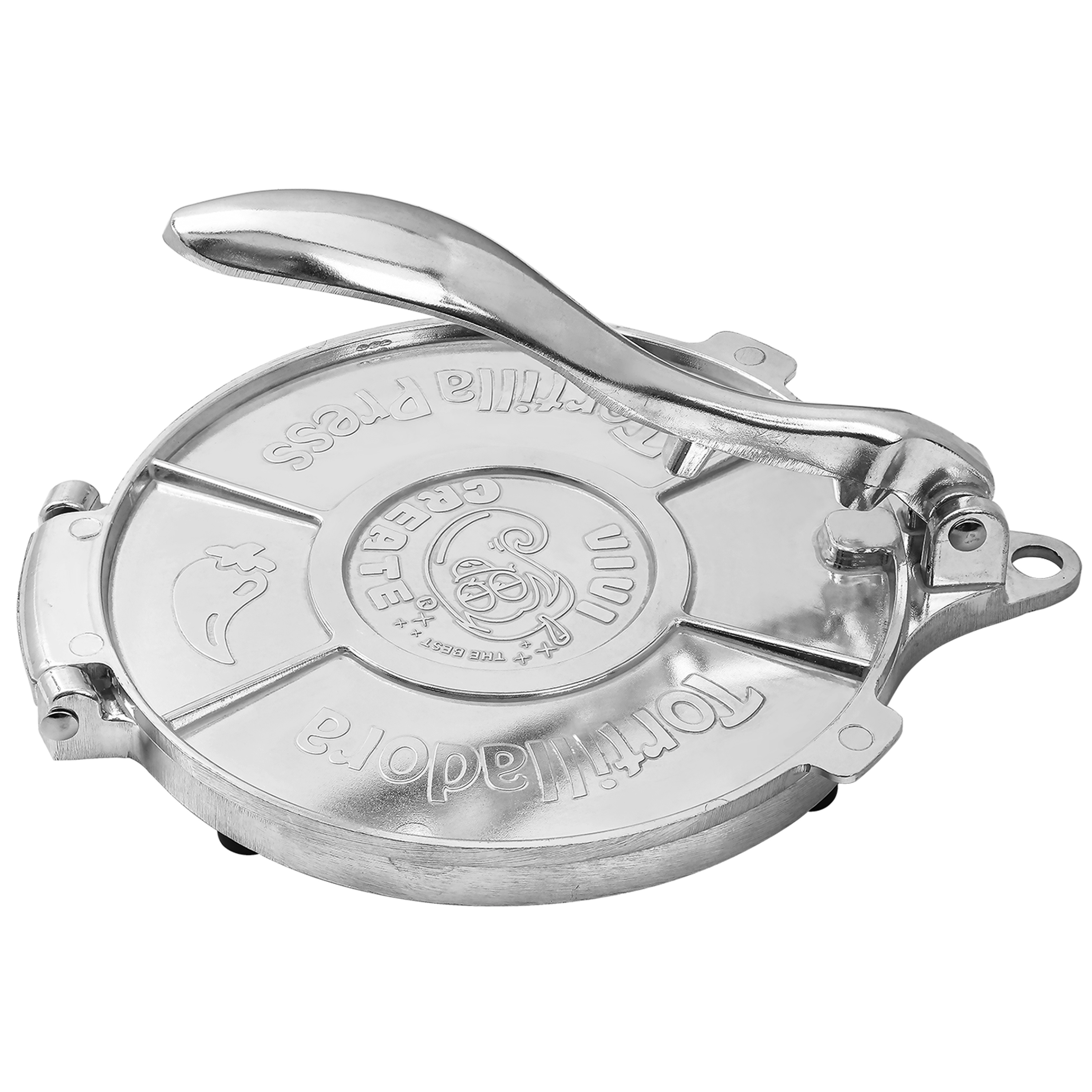 TEMU Vivicreate Tortilla Press 8 Inch, Aluminum Tortilla Maker, Flour Tortilla Press, , , Taco Press, Silver