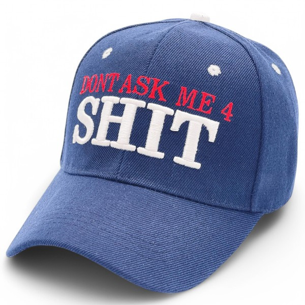 别问我那些废话 有趣的棒球帽 独特的刺绣棒球帽 可调节，具有防紫外线功能 适合美国人，非常适合户外活动 休闲时展现你的个性 商品详情 3