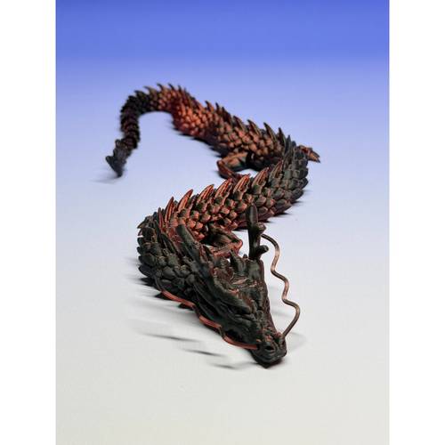 3d printed dragon 11 8in articulated dragon fidget toy posable flexible dragon toys for car decoration and ornament perfect birthday gift christmas gift room decoration