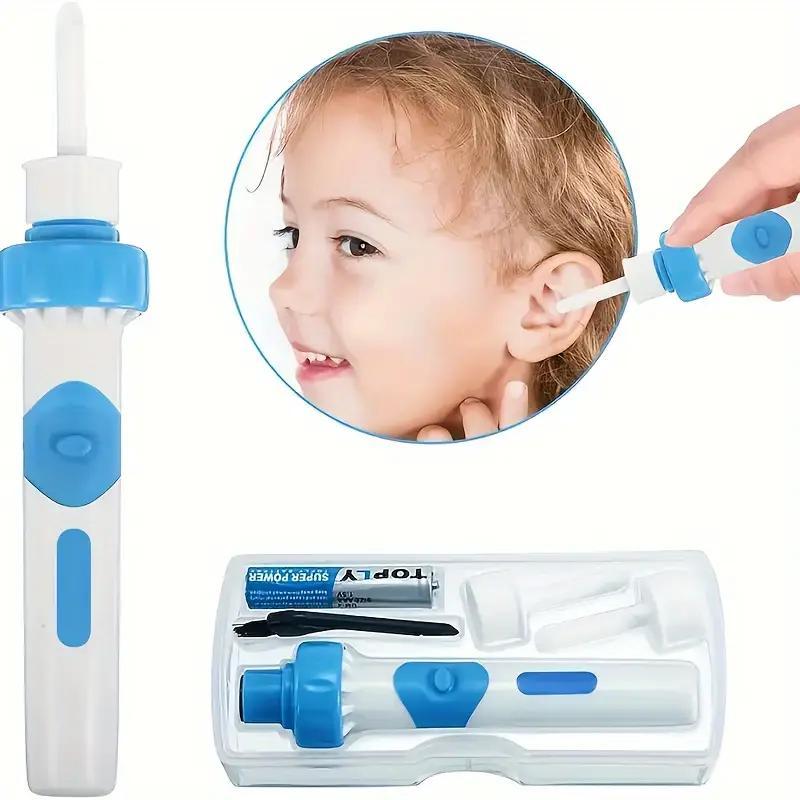 

2024 New - Electric Ear Suction Device, Portable Comfortable Automatic Electric Vacuum Soft Ear Pick Ear Cleaner Easy Earwax Remover Soft Prevent Ear-pick Clean Tools Set For Adults Kids