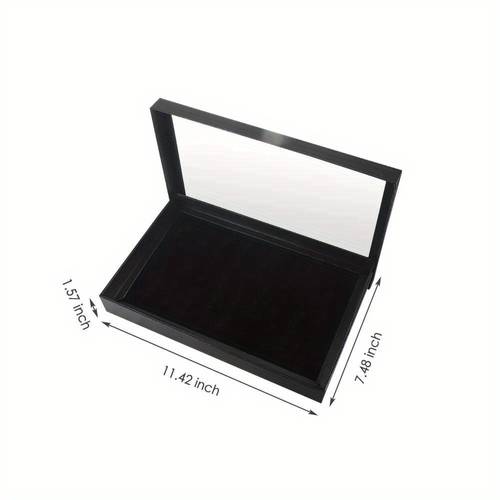 100 slots jewelry ring display storage box tray stand earring storage box