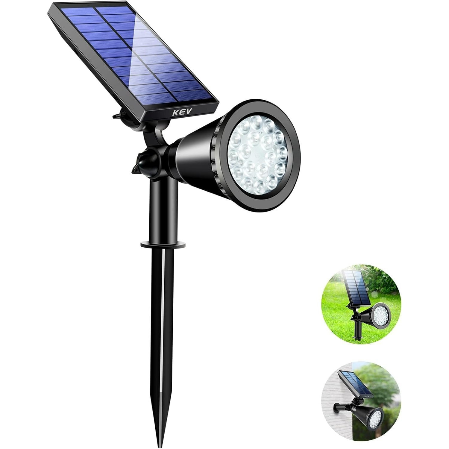 

18led Solar Outdoor Spotlights, Adjustable Automatic Flagpole Lights, Waterproof Landscape Led Lighting, Garden, Pool, Tree Pond And Yard Floor Lights