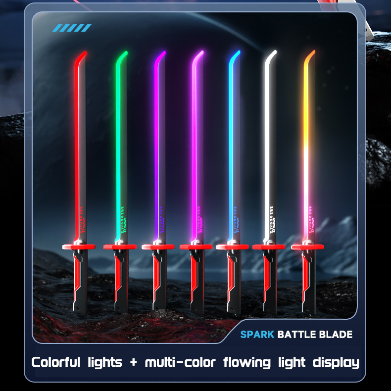 31.5英寸火花刀，8 rgb变色led灯，带挥动声效和点火火花效果，带雾化喷雾效果，是万圣节和圣诞节送给男孩和女孩的生日礼物 商品详情 5