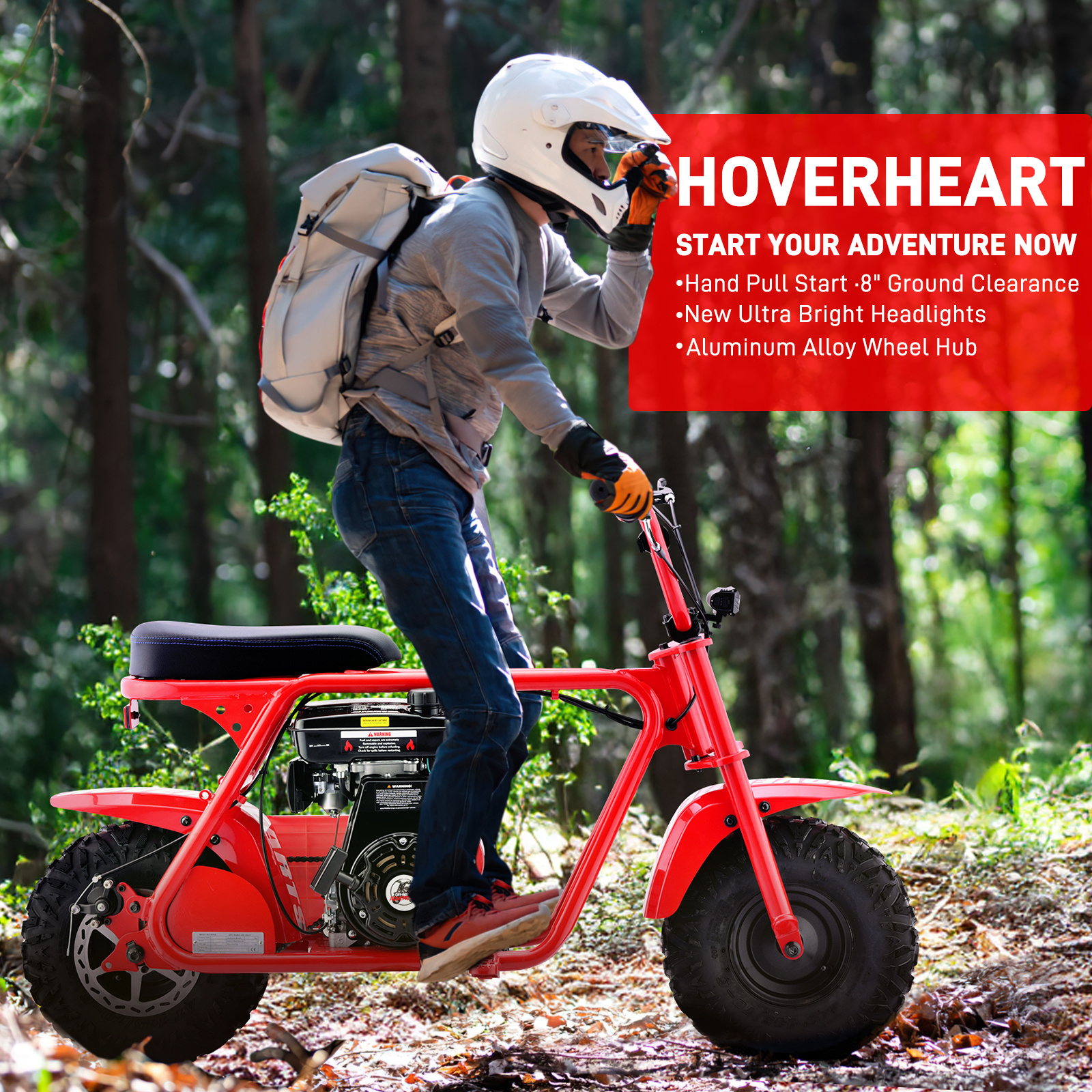 99cc youth mini dirt bike | Four-stroke gasoline-powered off-road motorcycle with a sturdy steel frame |gas-powered motocross for outdoor off-road ridingIdeal Halloween/Christmas/Birthday gift - Image 12