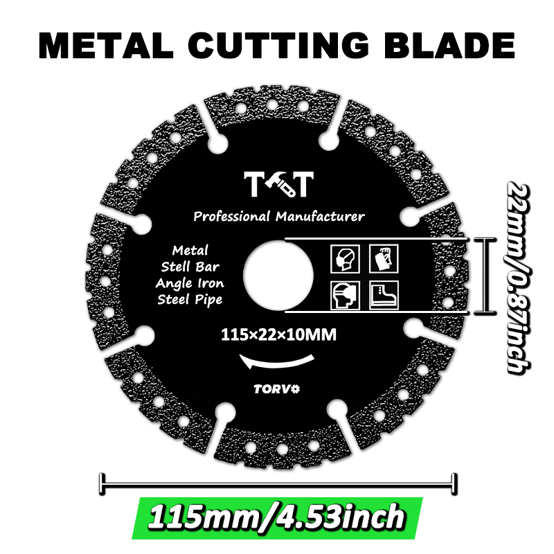 TEMU 4.5" (115mm) Diamond Cutting Wheel For Marble, Quartz, Stone, Tile, Metal, Plastic And Concrete
