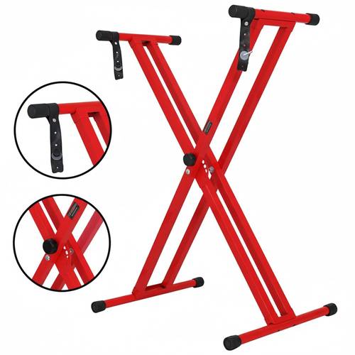 5 core keyboard stand shape adjustable foldable portable stands w locking strap