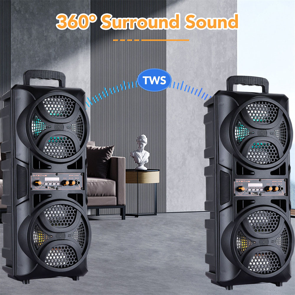 3000W Portable Wireless Bluetooth Speaker Sound System Party