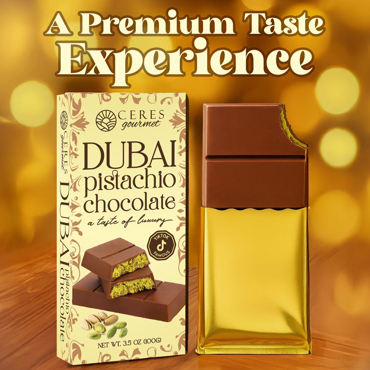 Dubai Milky Chocolate Bar 3.5 oz |