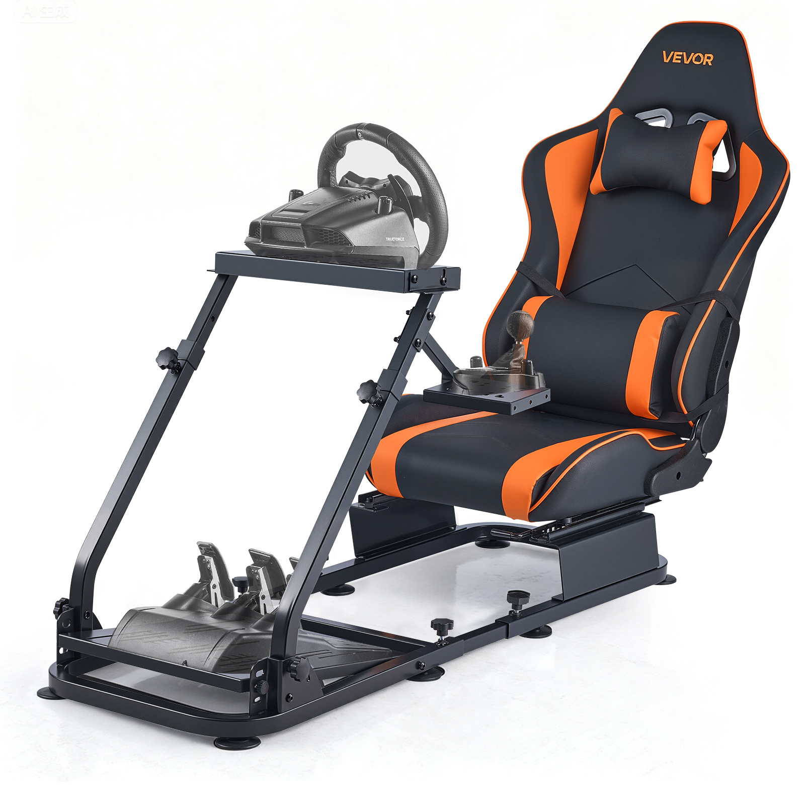   racing wheel stand heavy duty simulator cockpit steering wheel stand with monitor stand without monitor stand fit  25 g27 g29       t300rs tx f458 t500rs t3pa  1 gt and csr pedals