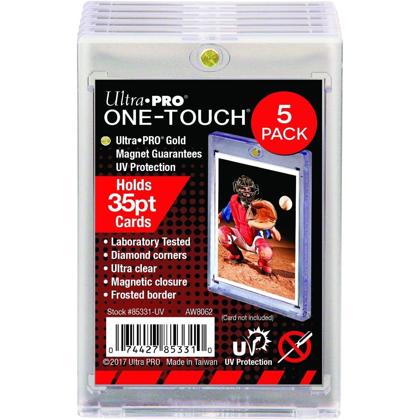 TEMU Ultra Pro 35--touch Magnetic Trading Card Holder (pack Of 5)