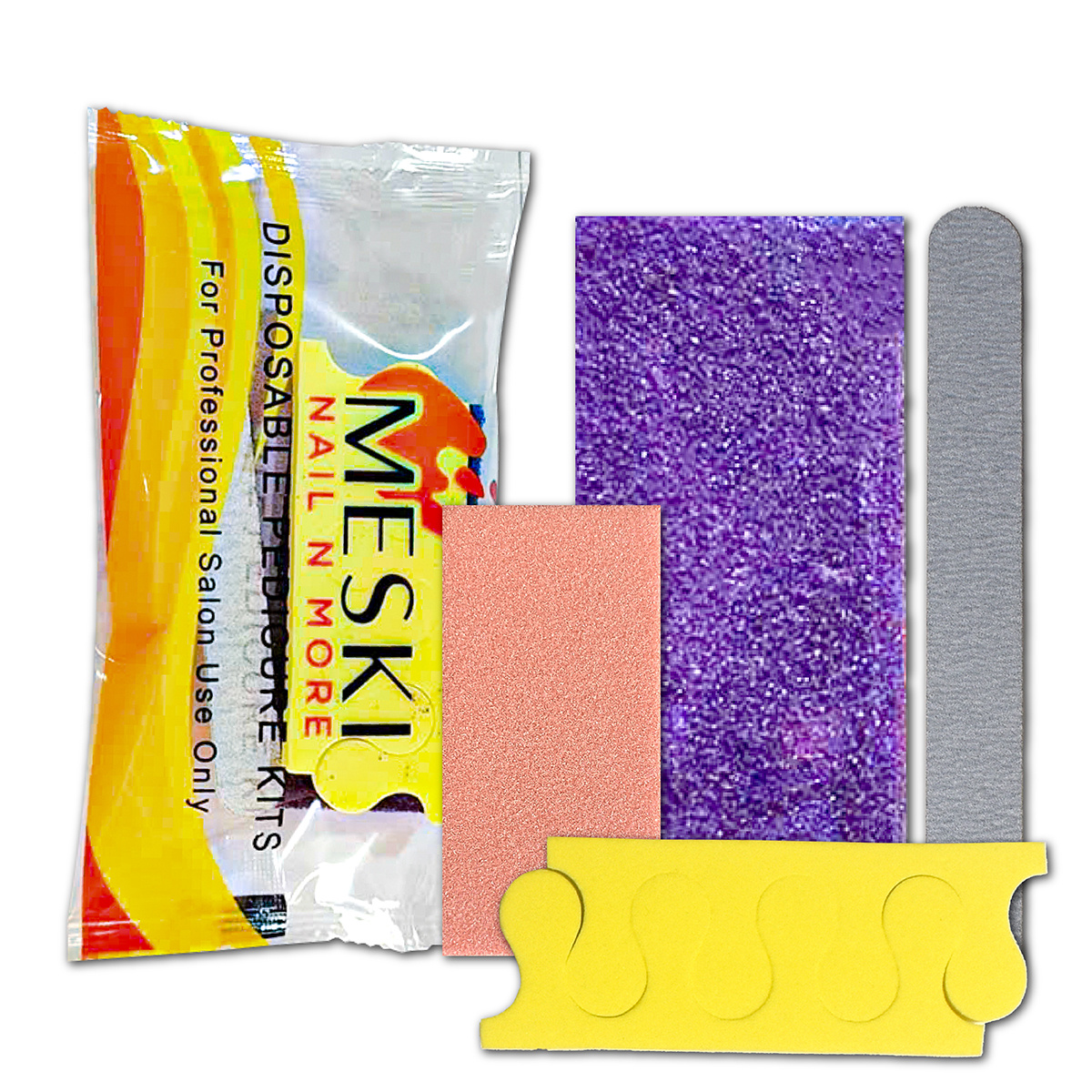 Temu – TEMU Disposable Pedicure Kits – Nail File, Buffer, Sponge & Toe Separator Set – Salon & Home Pedicure Supplies