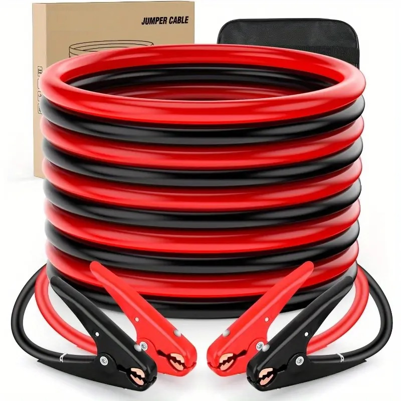 TEMU 20 Feet X 2 Gauge Battery Jumper Cables