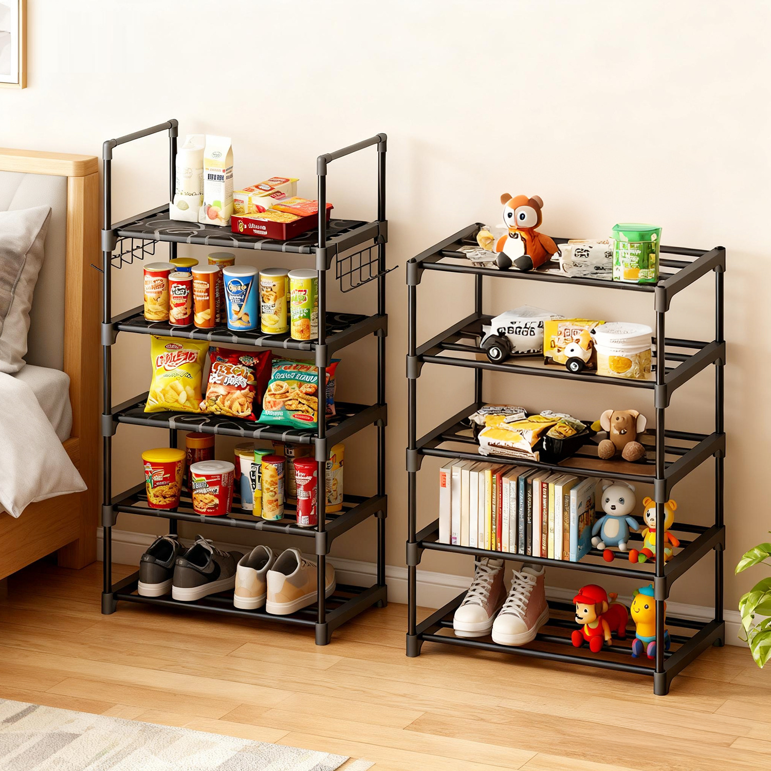 TEMU Whonline Kitchen Shelf, 10-shelf Storage Shelving Unit, Easy Assenbly, For Spice Jar, Bottle, Tissue Box, For Halloween And Christmas