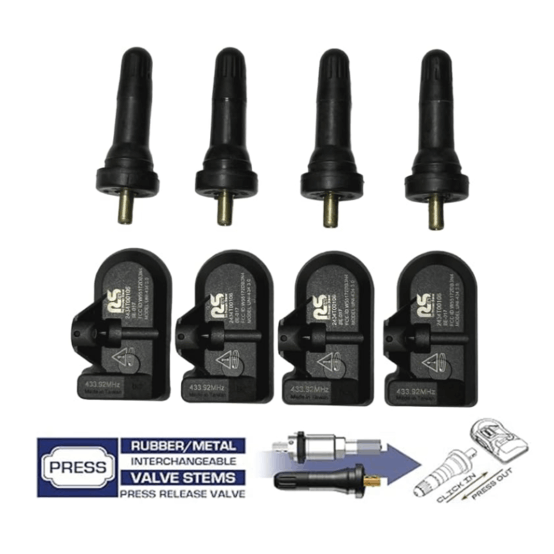 Rivian R1T R1S 433MHz TPMS Sensor Set, 4 Pack product and fitment detail image 1