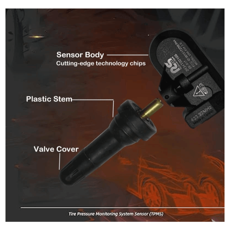 Rivian R1T R1S 433MHz TPMS Sensor Set, 4 Pack product and fitment detail image 2