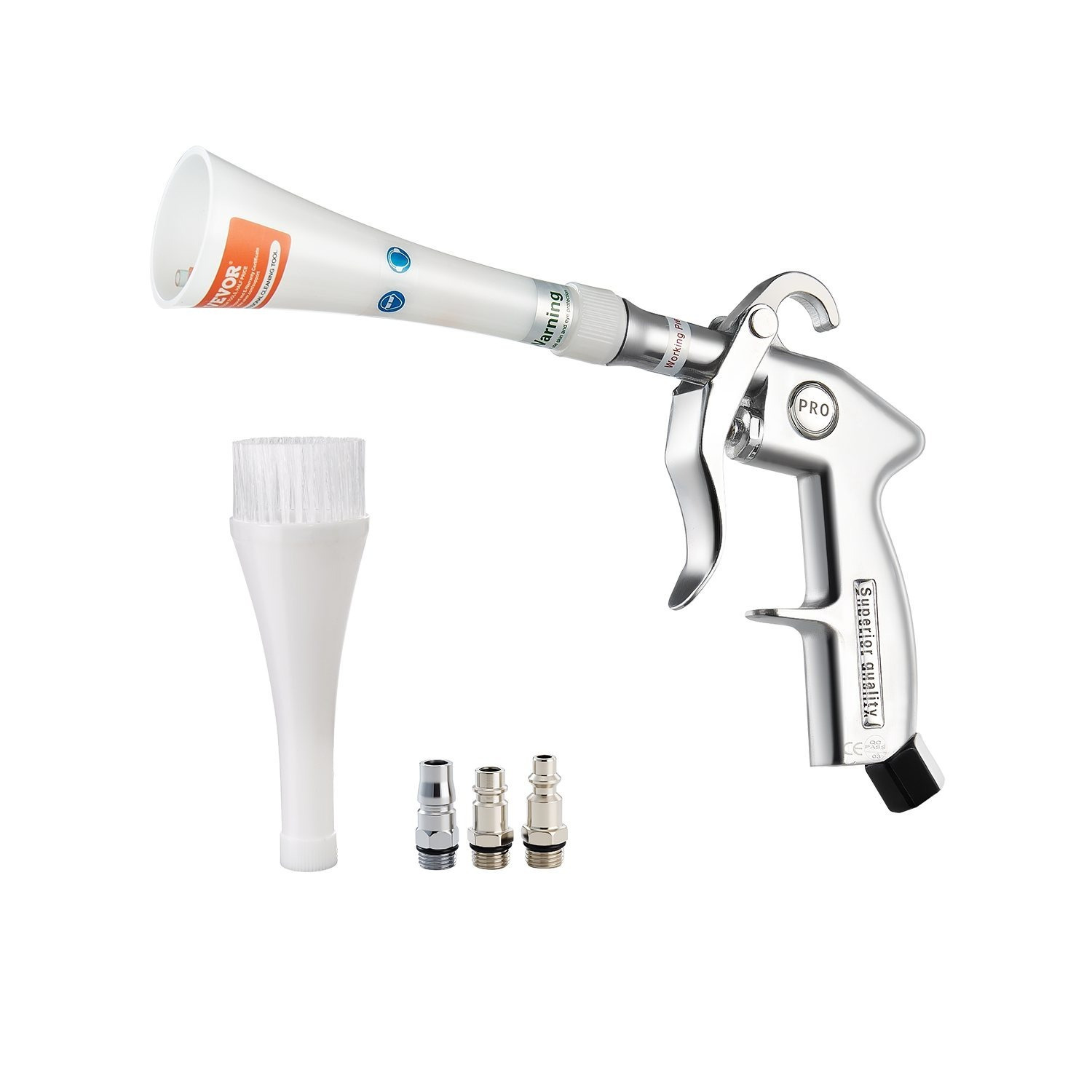 TEMU Car Cleaning Gun 6-9.2 Bar High-pressure Air Blow Gun 2 Nozzles Blast Dirt