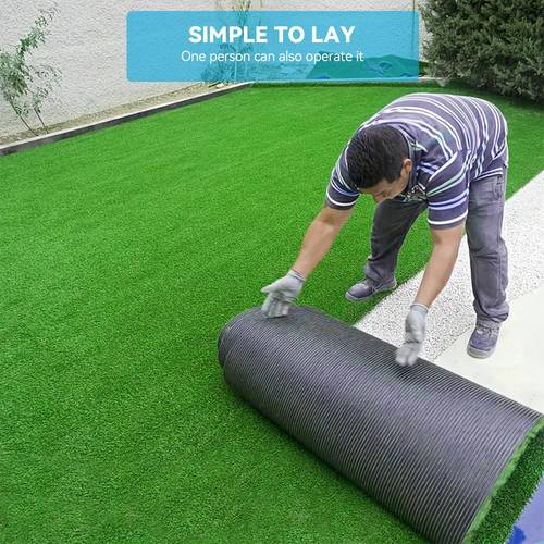 high realistic artificial grass turf with rubber backing soft grass no watering mowing fertilizing time water year round green ideal for indoor outdoor yard balcony thanksgiving decorations christmas decorations for home and outdoor 3ft 10ft
