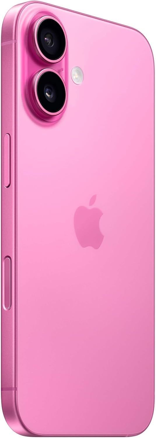 Apple iPhone 16, US Version, 128GB, Pink - Unlocked (Renewed Premium)