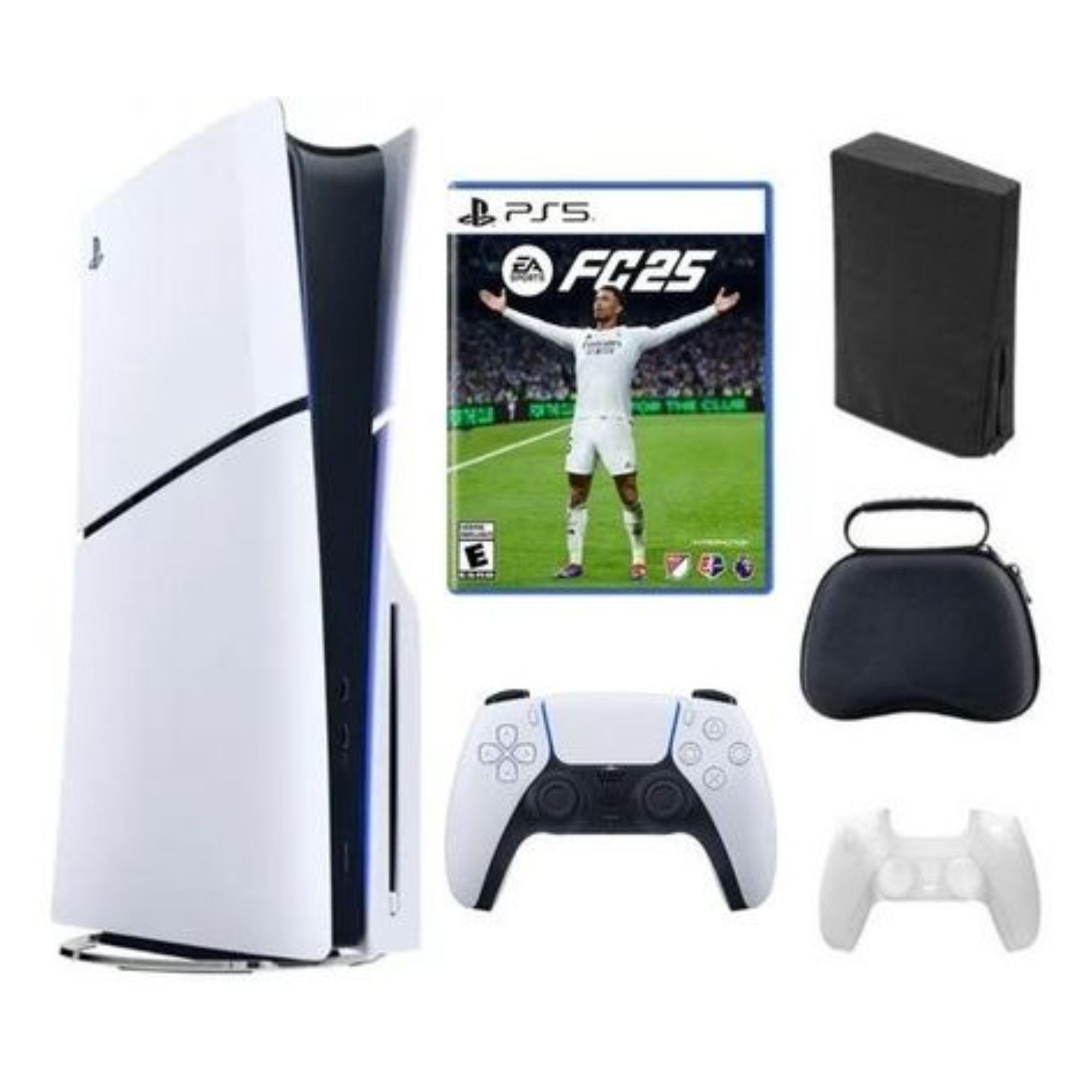 Sony - PS5 PlayStation 5 Slim Disc Bundle with FC 25 Game & Accessories