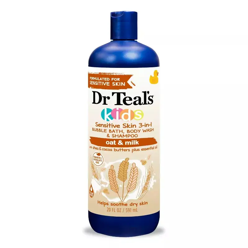 3-in-1 bubble bath body wash & shampoo - oat & milk - 20 fl oz Product details 0
