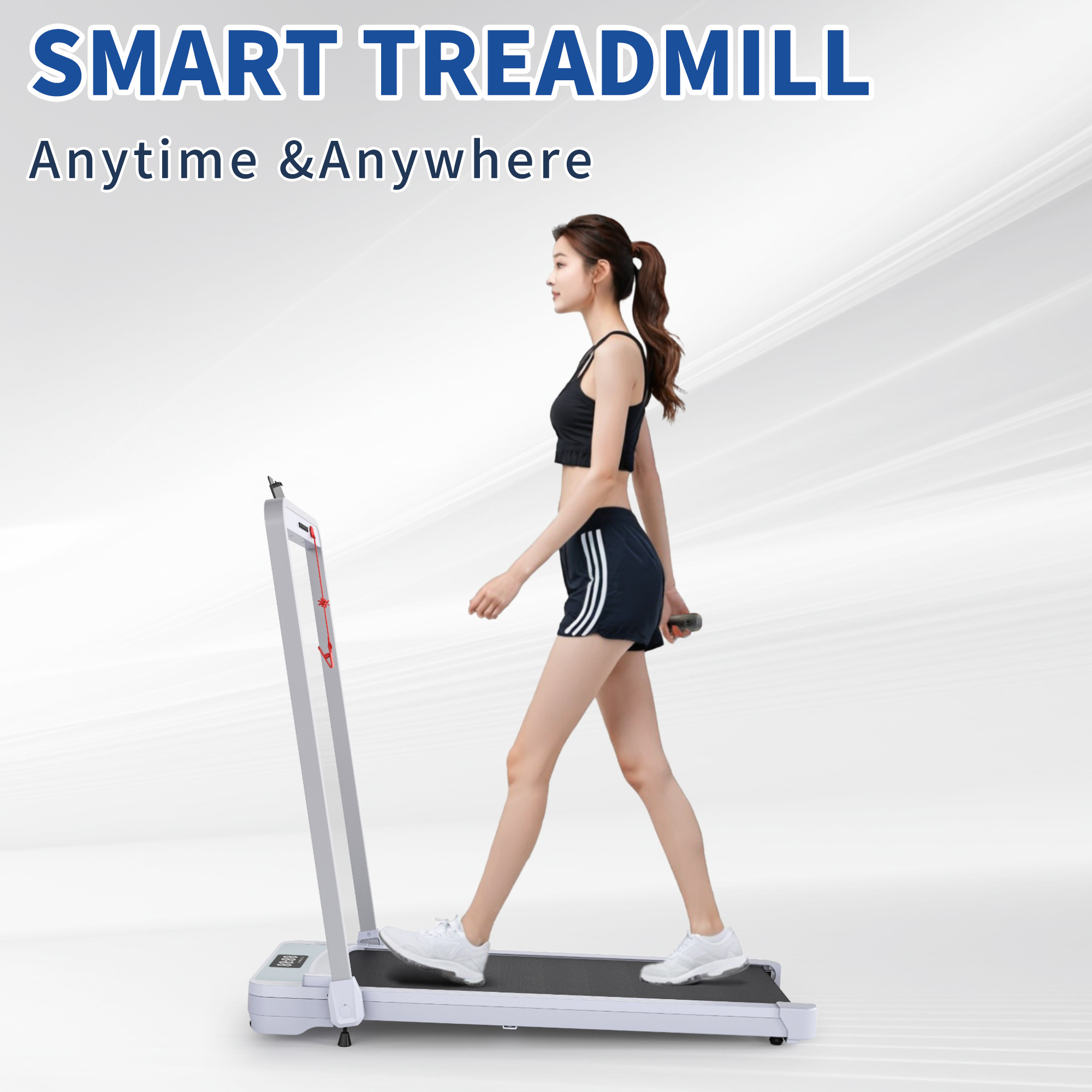 Treadmills, Treadmill Under Desk Walking Pad,2 in 1 Folding Treadmill for Home/Office with Remote Control and APP,Large Screen