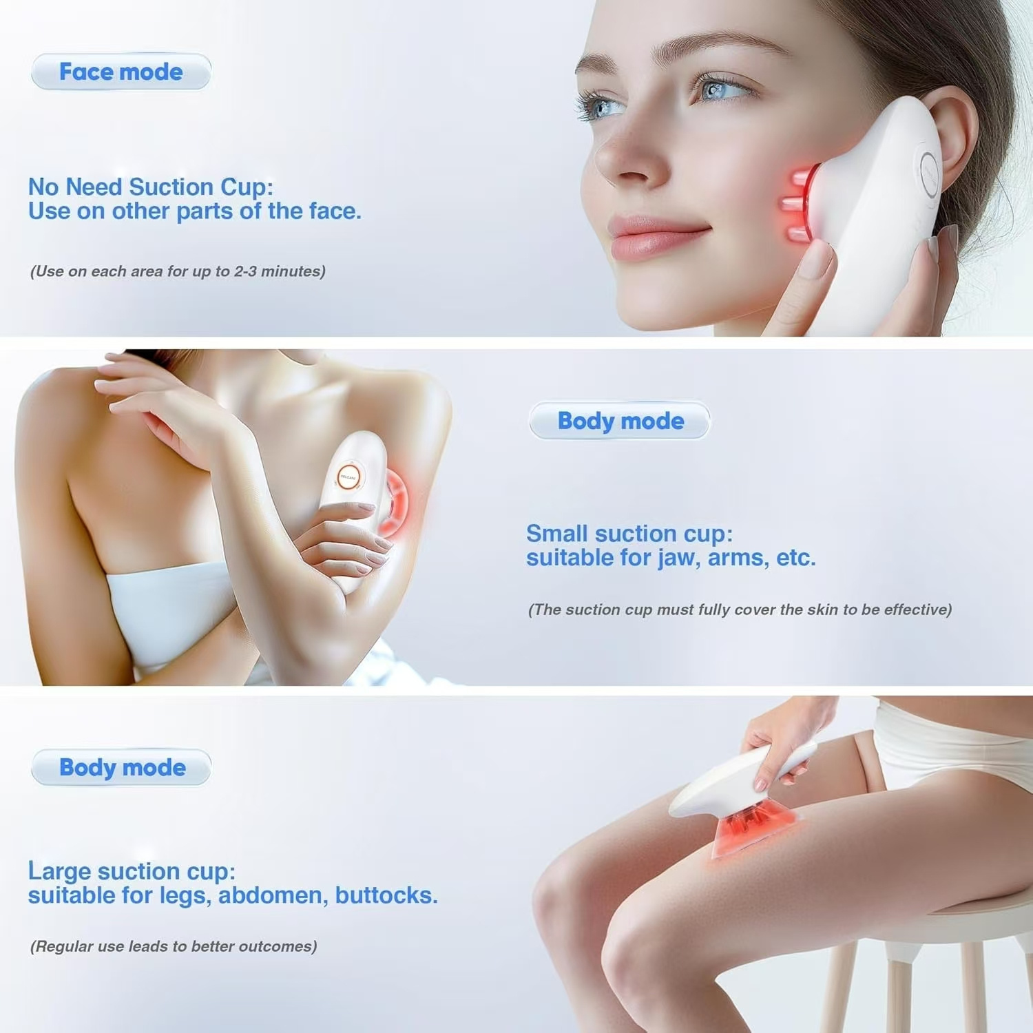 3 in 1 massager is suitable forback belly waist   legs white Product details 1