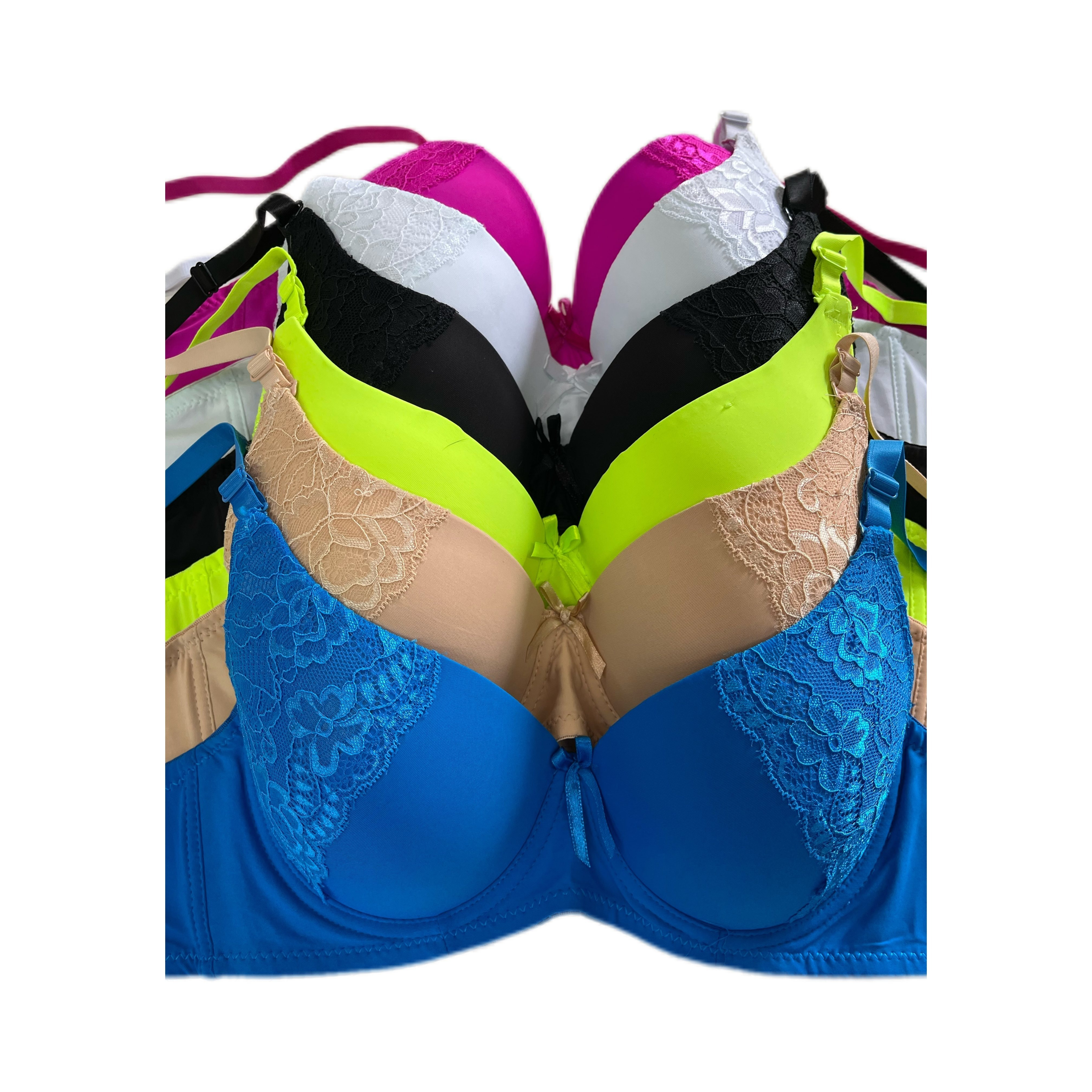 TEMU 05 6 Pack Of T-shirt Bras B C D Dd Cup