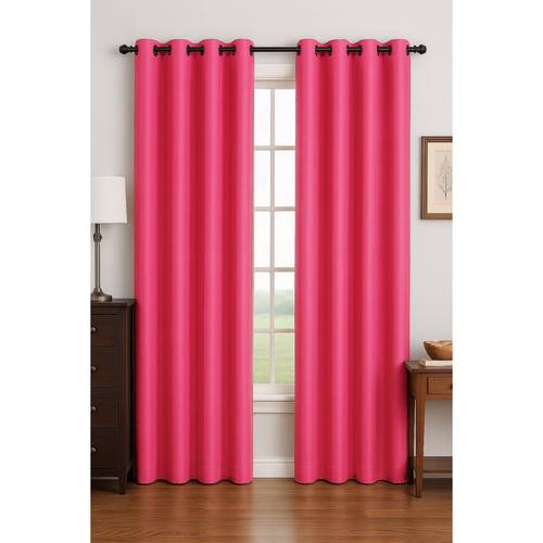 luxury glow silk curtain panel 1 panel 8 grommets 14 colors elegant light blocking