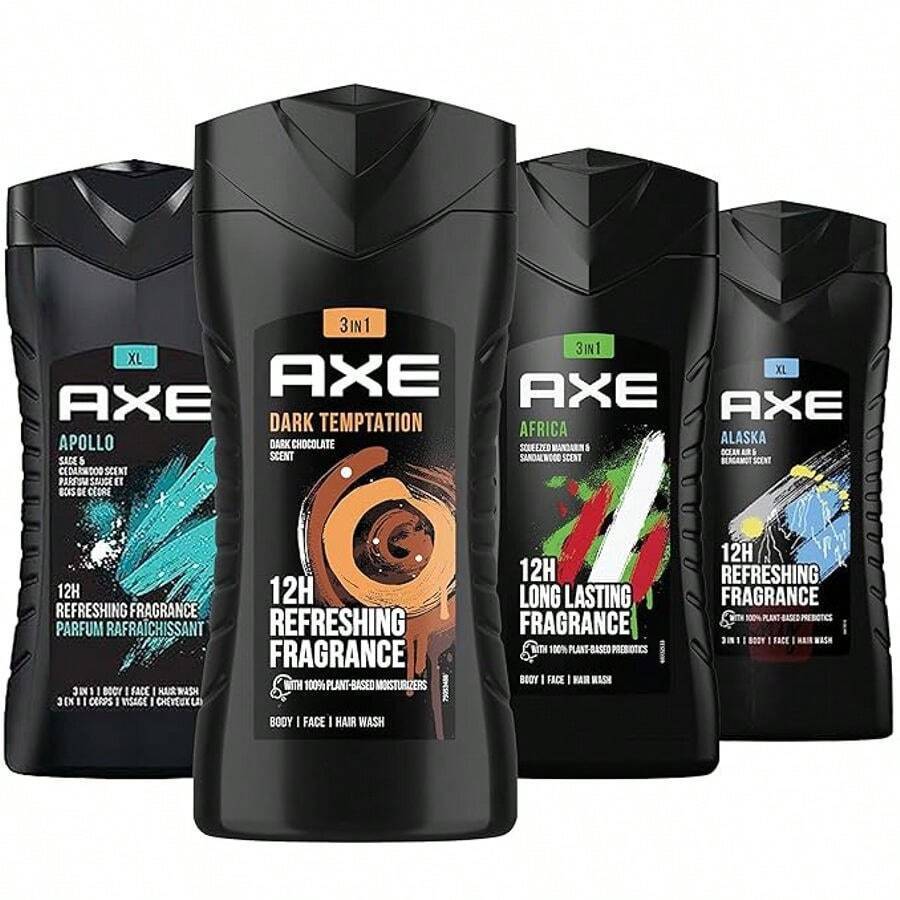 TEMU Axe Body Wash 4ct Mix Variants