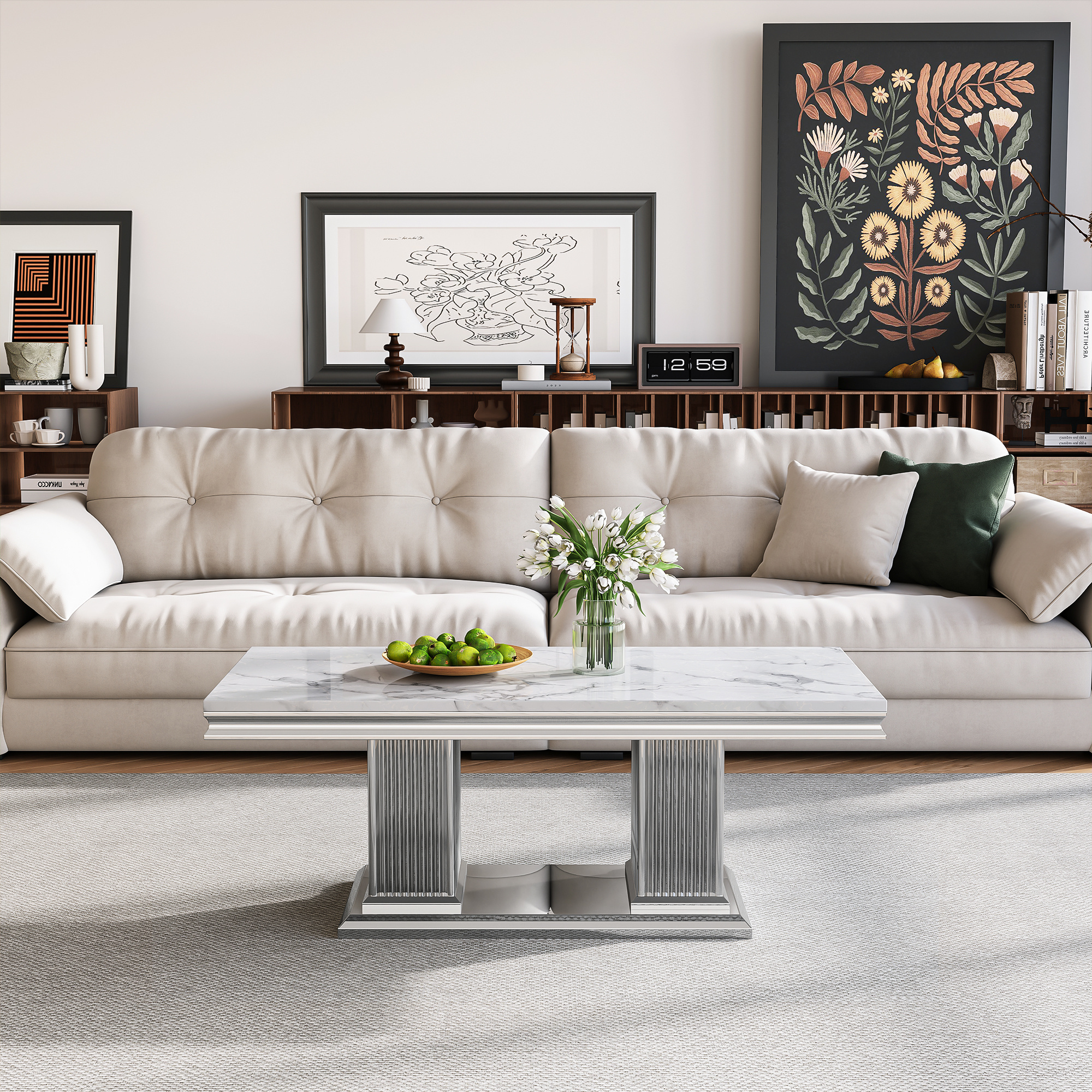 Table Console Yaheetech Noire - 100x30x80 Cm - MDF - Pour Salon Ou Chambre - Neuf